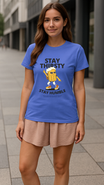 Women's Stay Thirsty Abstract Classic Fit T-shirt