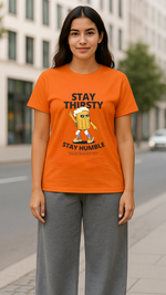 Women's Stay Thirsty Abstract Classic Fit T-shirt