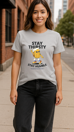 Women's Stay Thirsty Abstract Classic Fit T-shirt