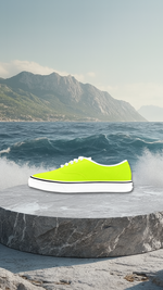 Women's Fluorescent Yellows Solid Low Top Shoes