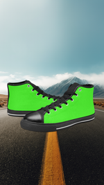 Women's Neon Greens Solid High Top Shoes