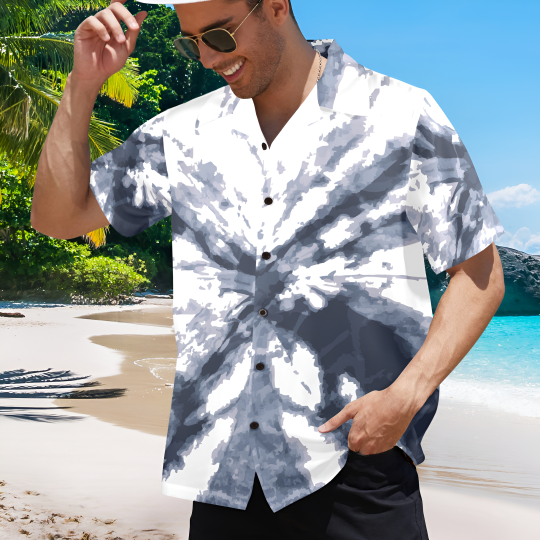 Men's Cross Abstract Half Sleeve Shirt