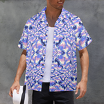 Men's Cosmic Tide Abstract Half Sleeve Shirt