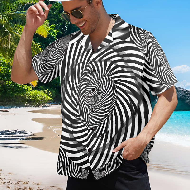 Men's Infinite Trip Abstract Half Sleeve Shirt