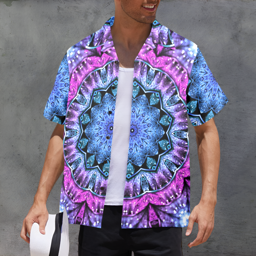 Men's Nyxel Prism Abstract Half Sleeve Shirt