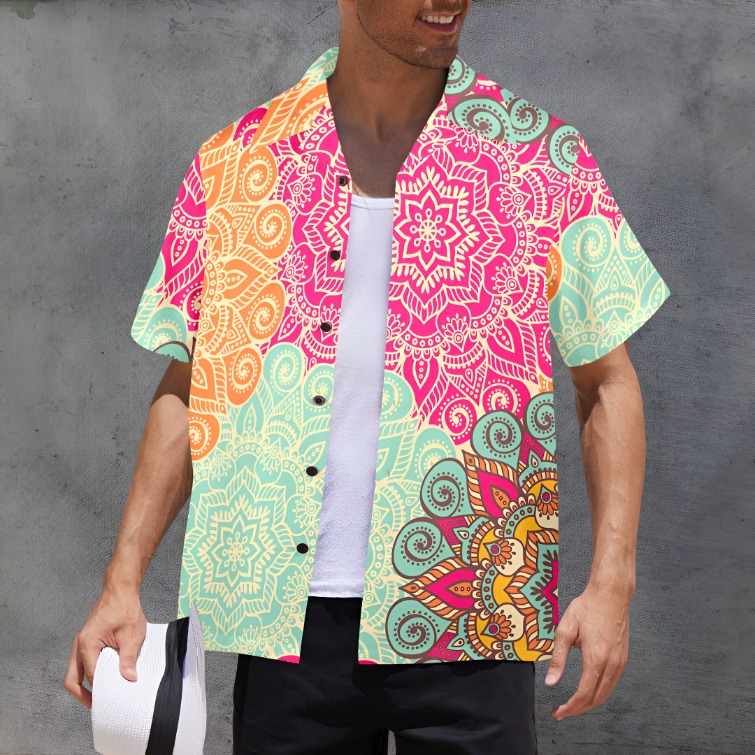 Men's Solara Mandor Abstract Half Sleeve Shirt