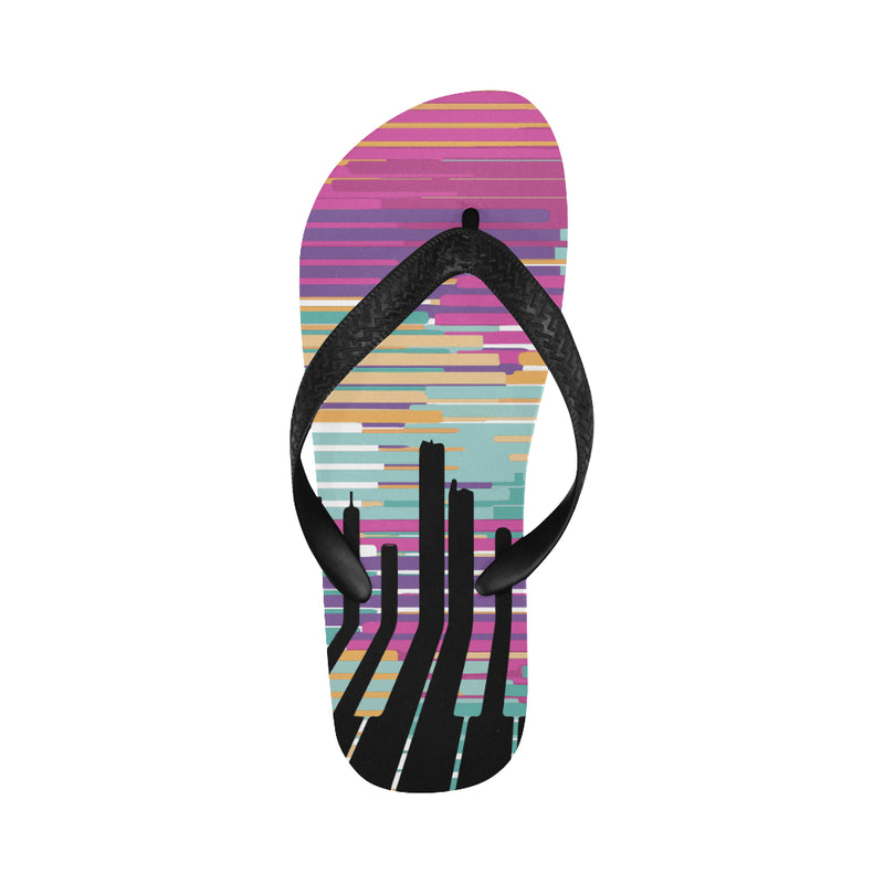 Women's Evening City Light Abstract Flip Flops