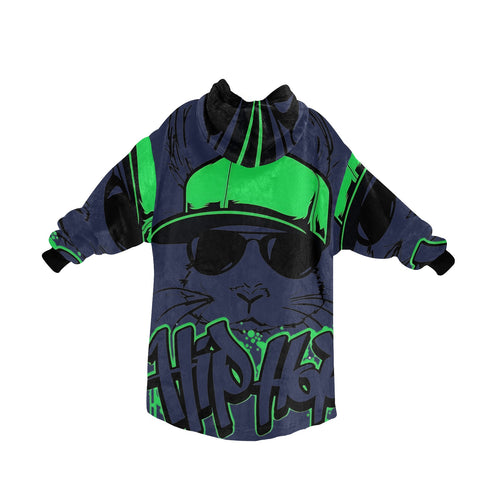 Men's Hip Hop Streetwear Blanket Hoodie