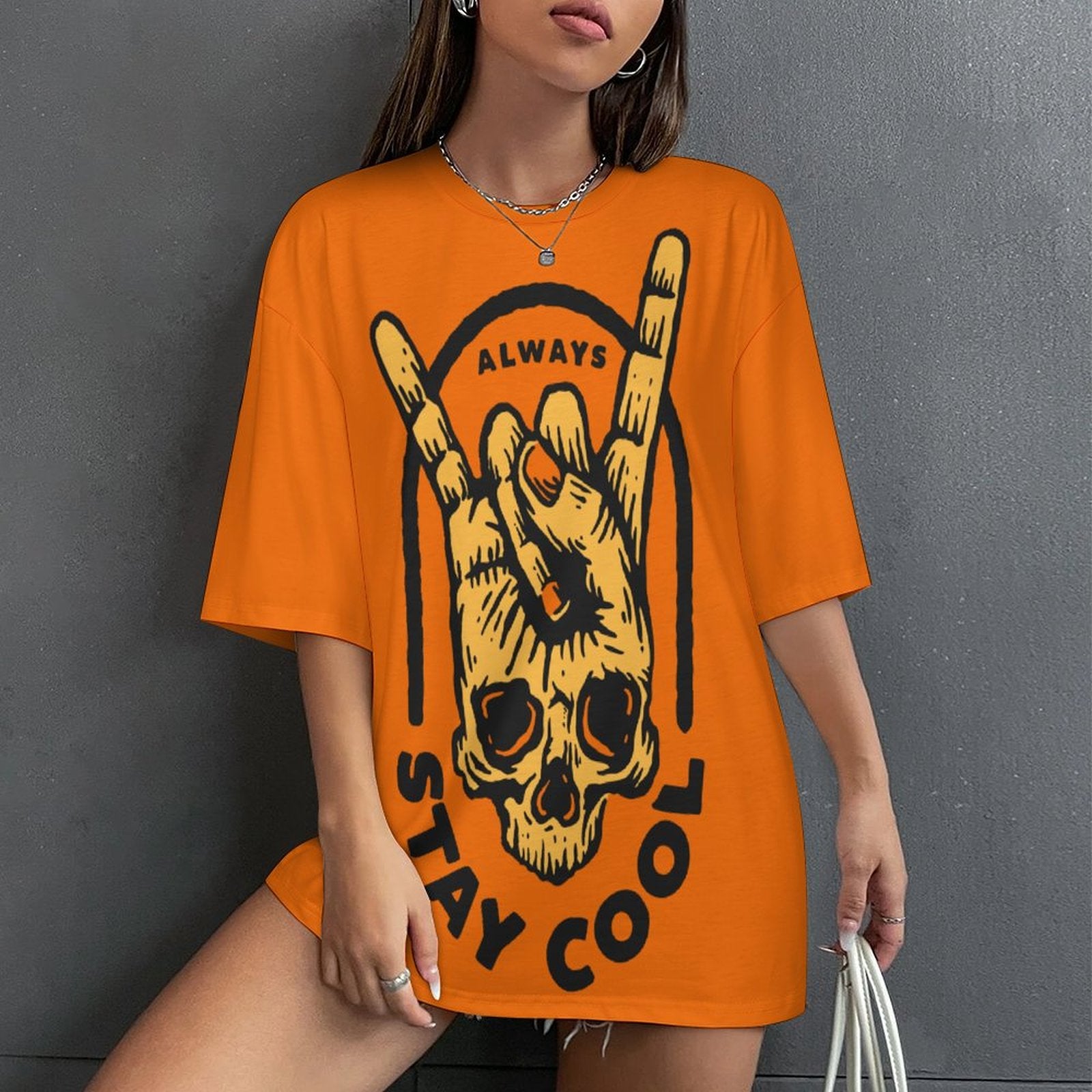 Women's Always Stay Cool Acid & Punk Oversized T-shirt