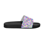 Women's Pastel Kaleidoscope Abstract Slider Sandals