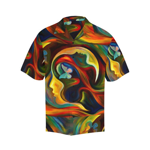 Men's Cosmic Mind Abstract Half Sleeve Shirt