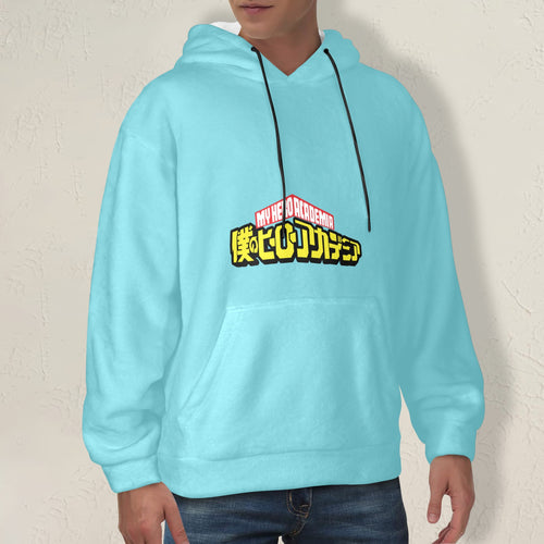 Men's My Hero Academia Logo Anime Flannel Hoodie