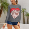 Women's Beautiful Heart Abstract Sweatshirt