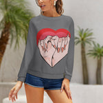 Women's Beautiful Heart Abstract Sweatshirt