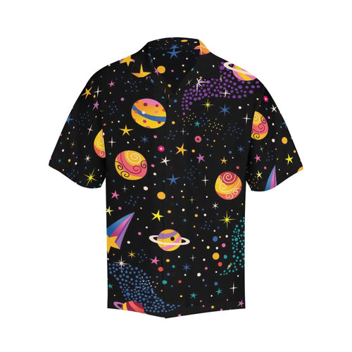 Men's Star Galaxy Abstract Half Sleeve Shirt
