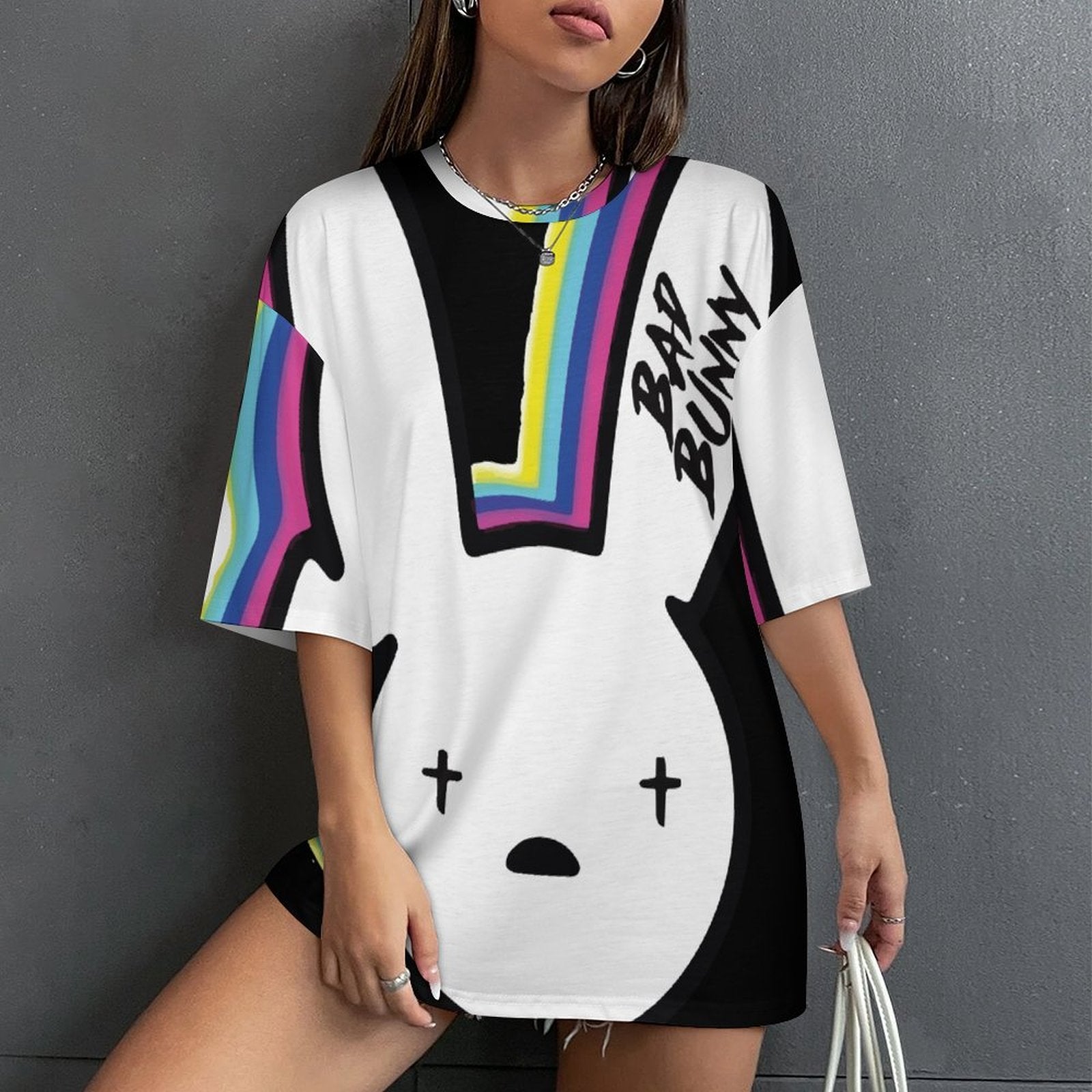 Women's Bad Bunny Streetwear Oversized T-shirt