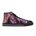 Women's Funky Cat Abstract High Top Shoes