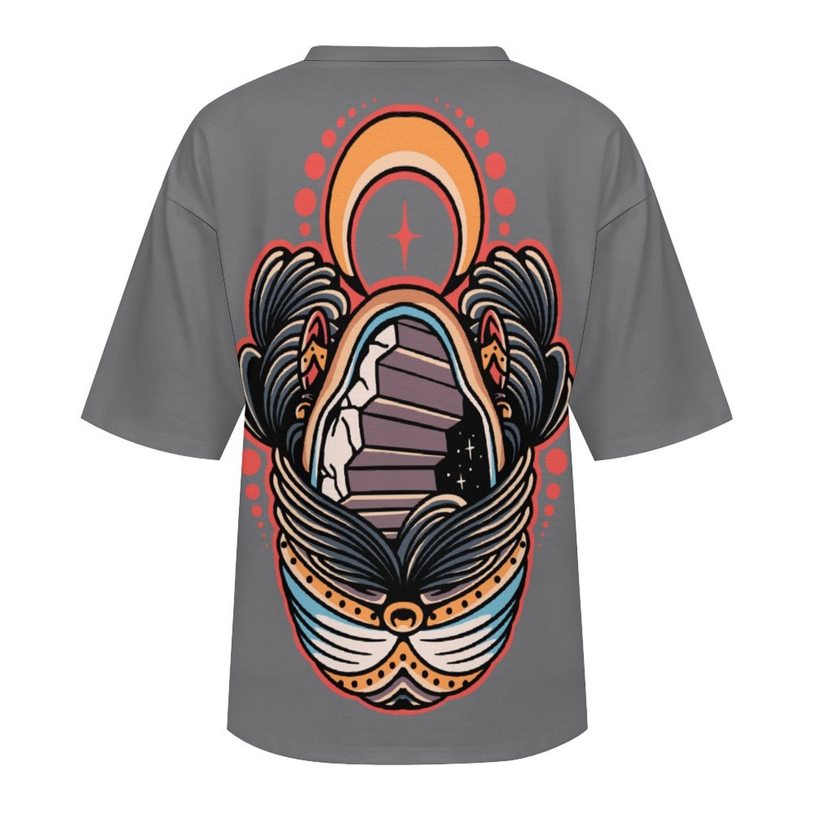Women's Void Face Acid & Punk Oversized T-shirt