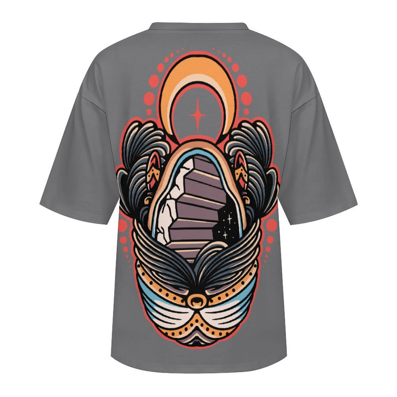 Women's Void Face Acid & Punk Oversized T-shirt