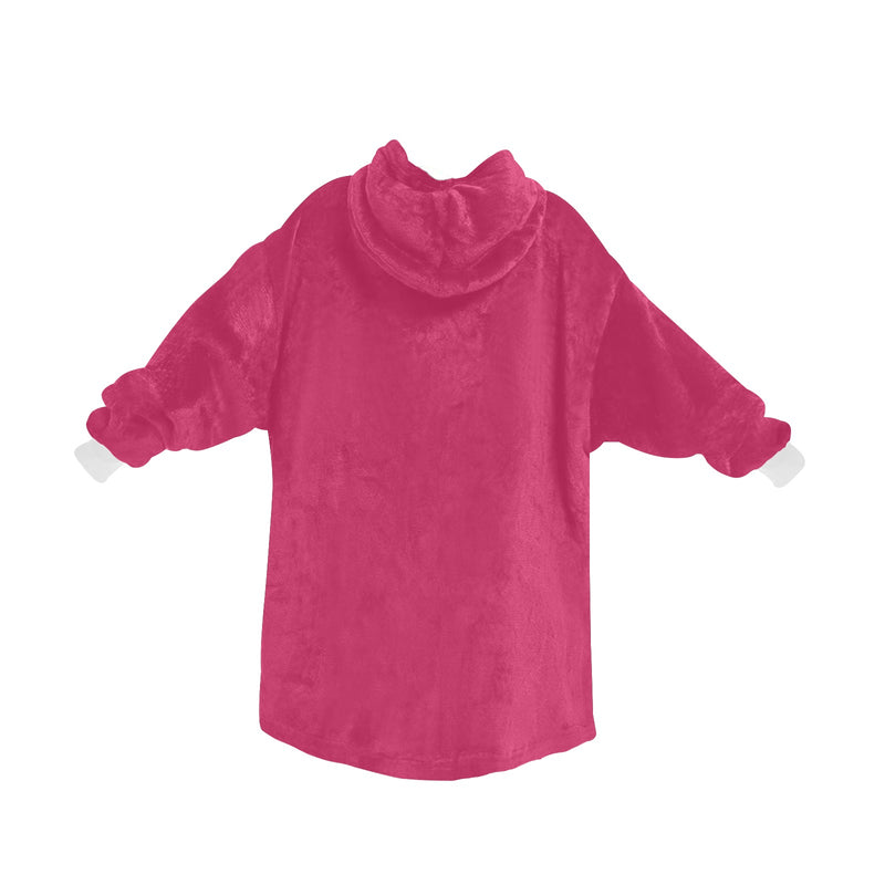 Ananya dark pink women blanket Blanket Hoodie for Women