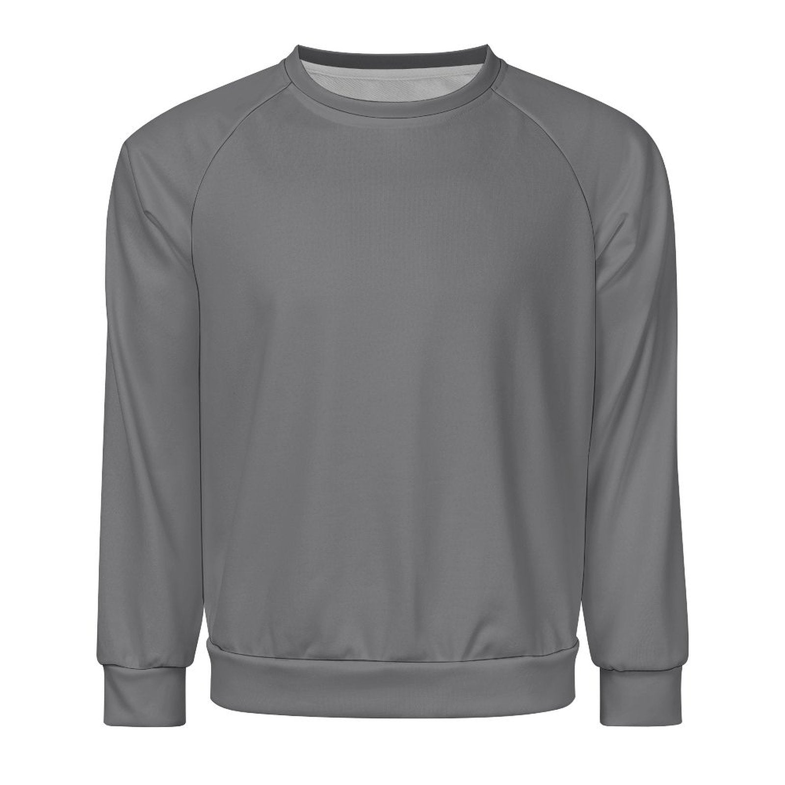 Men's Dim Grey Solid Sweatshirt