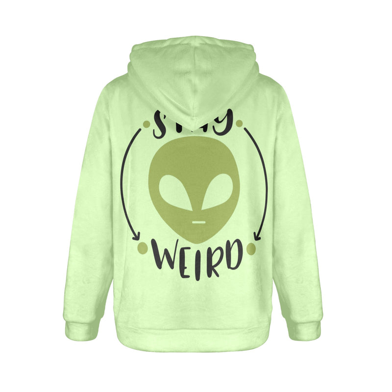 Women's Alien Abstract Flannel Hoodie