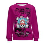 Women's One Piece Skull Anime Sweatshirt