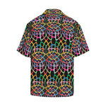 Men's Colorful Spiralla Abstract Half Sleeve Shirt