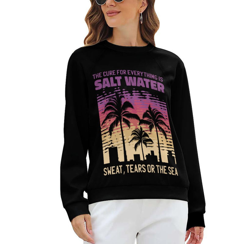 Women's Salt Water Power Abstract Sweatshirt