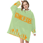 Women's One Piece Anime Blanket Hoodie