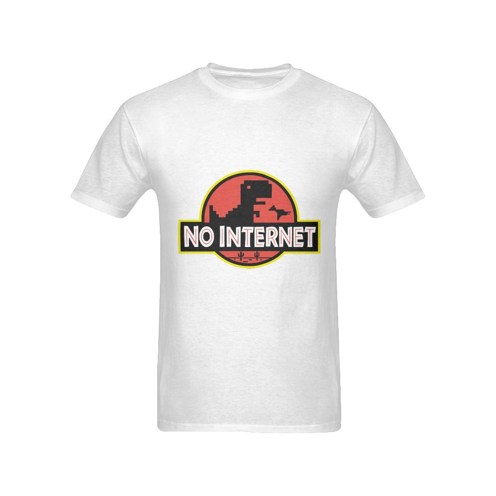 Men's No Internet Streetwear Classic Fit T-shirt