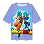Women's Goku X Vegeta Dragon Ball Super Anime Oversized T-shirt