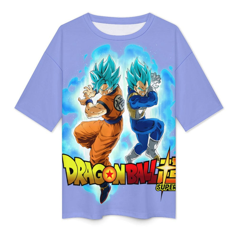 Women's Goku X Vegeta Dragon Ball Super Anime Oversized T-shirt
