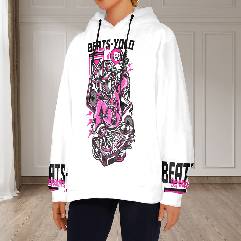 Women's BEATS-YOLO Streetwear Flannel Hoodie