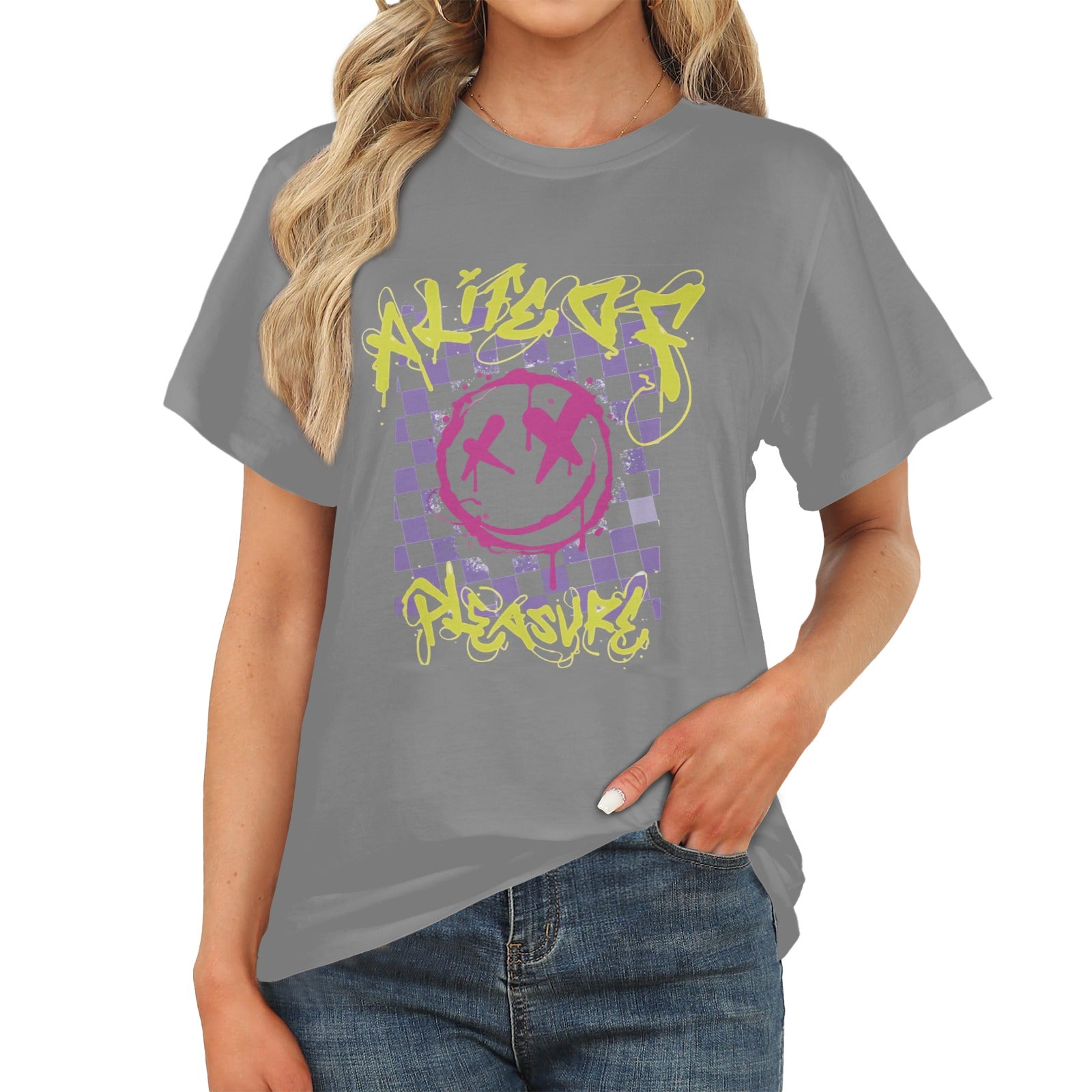 Women's A Life Of Pleasure Streetwear Classic Fit T-shirt