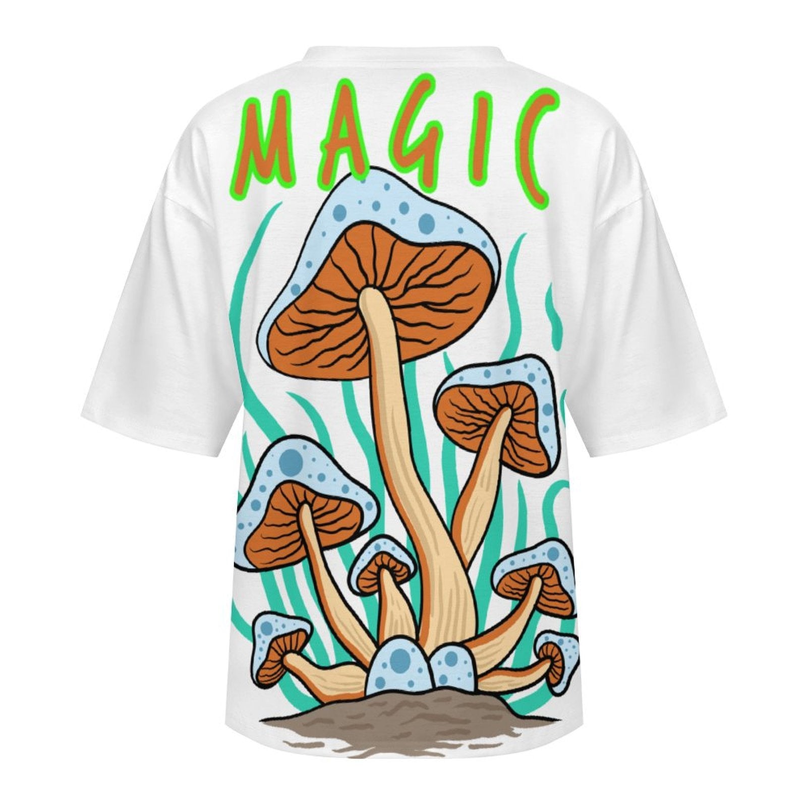 Men's Psychedelic Magic Mushrooms Acid & Punk Oversized T-shirt