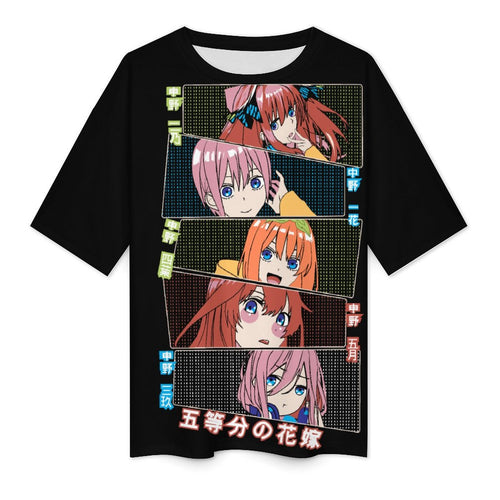 Women's Manga Anime Oversized T-shirt