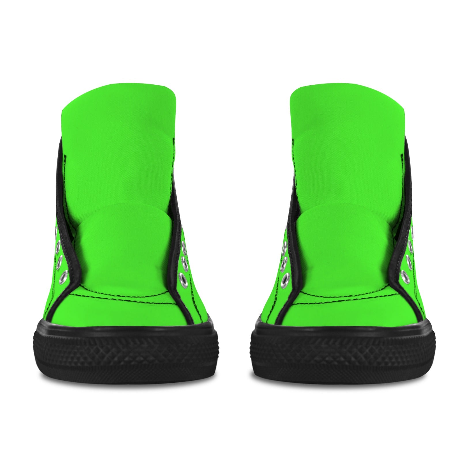 Men's Neon Green Solid High Top Shoes