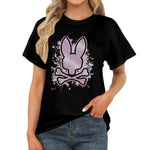 Women's Spray Skull Streetwear Classic Fit T-shirt