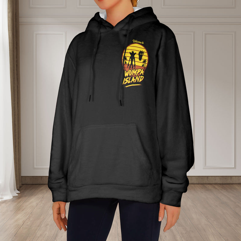 Women's Wumpa Island Streetwear Flannel Hoodie