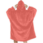 Women's Terra Cotta Solid Blanket Hoodie