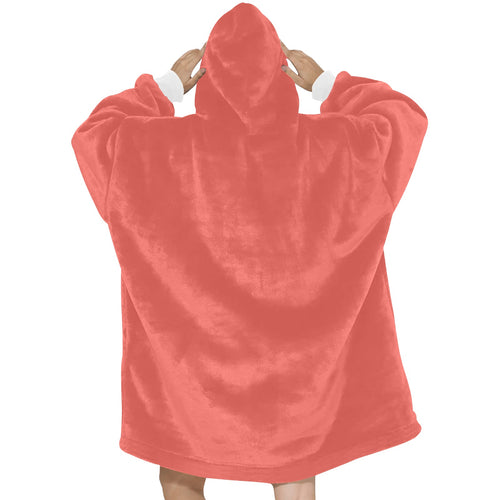 Women's Terra Cotta Solid Blanket Hoodie