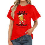 Women's Stay Thirsty Abstract Classic Fit T-shirt