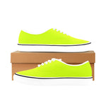 Women's Fluorescent Yellows Solid Low Top Shoes