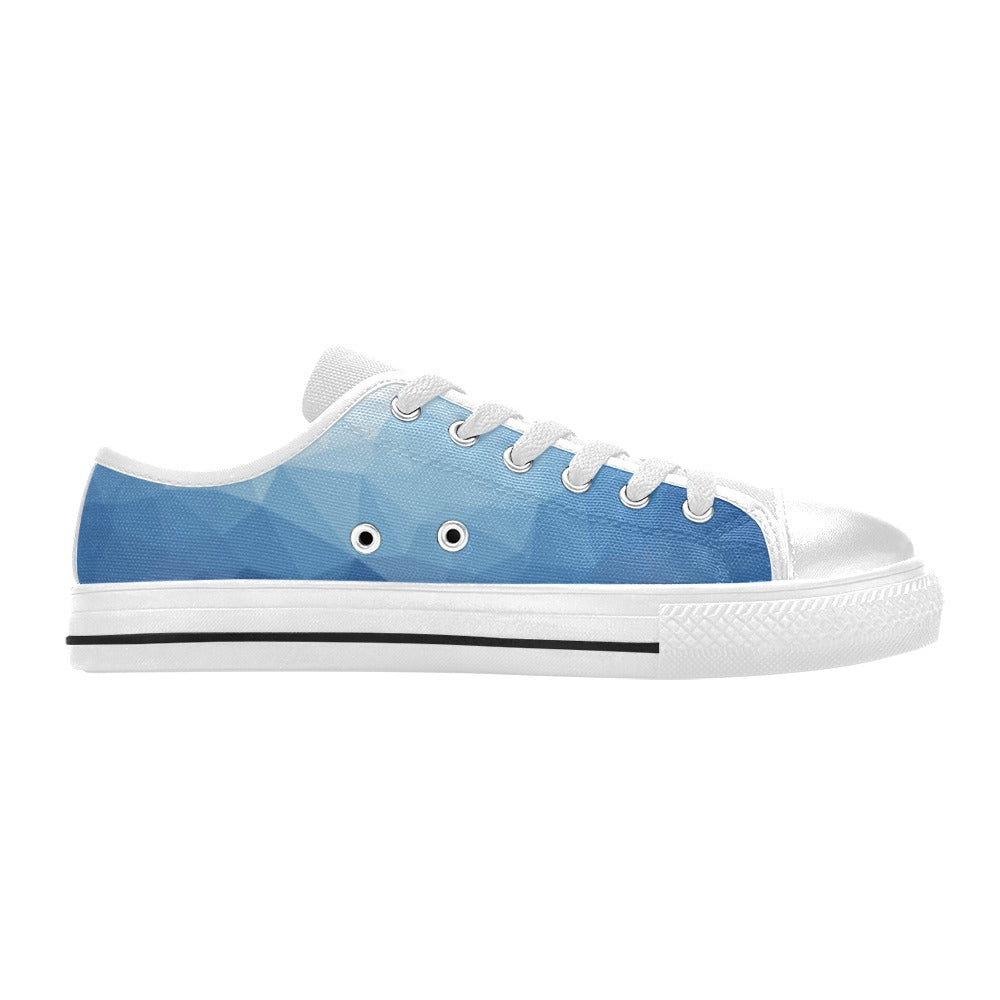 Men's Blue Prism Abstract Low Top Shoes