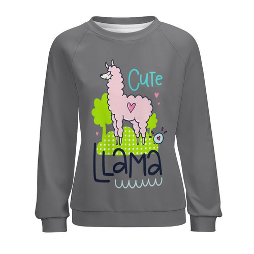 Women's Cute Llama Abstract Sweatshirt