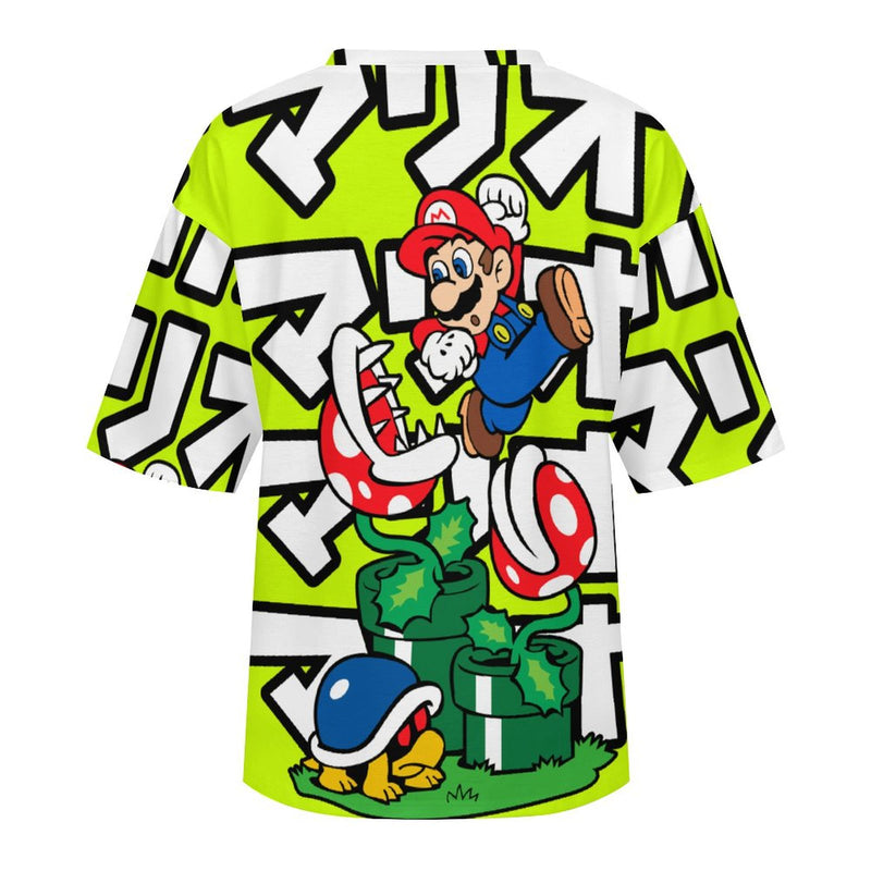 Men's Super Mario Anime Oversized T-shirt