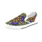 Women's Kaleidoscope Mosaic Abstract Slip-on Shoes