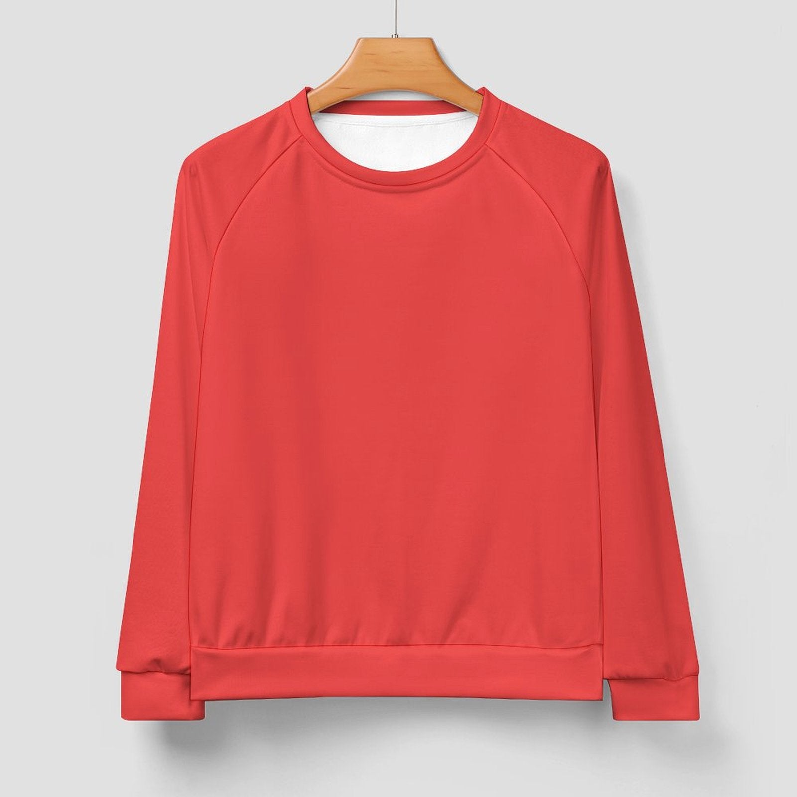 Men's Carmine Red Solid Sweatshirt