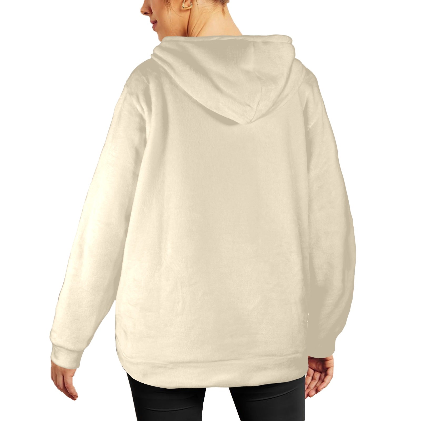 Women's Wine Magician Abstract Flannel Hoodie